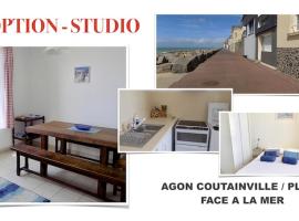 Studio Option face à la mer – hotel w mieście Agon-Coutainville