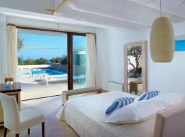 Luxury Crete Villa Olives House Villa Private Pool Sea View 4 BDR Nikolaos, hotel in Chavania