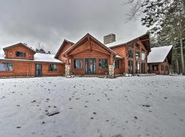 Expansive Ruth Lake Home with Dock, Fire Pit and Beach, hotel in Emily