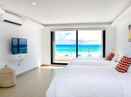 Villas Marlin 108, a pie de playa, albercas, jacuzi, ubicacion inmejorable, hotel a Kukulcan Plaza bevásárlóközpont környékén Cancúnban