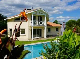 Villa Alba. Piscine grand jardin Hauts de Bordeaux