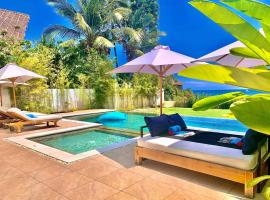 Bali Serenity Villa Beachfront Rice field view, hotelli kohteessa Pengastulan