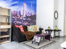 Stunning Maboneng Precinct Studio Apartment at 12 Decades Building、ヨハネスブルグにあるJohannesburg Stadiumの周辺ホテル