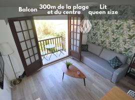 Appartement, duplex &agrave; 500m de la mer avec balcon