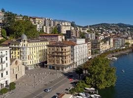International au Lac Historic Lakeside Hotel, viešbutis Lugane, netoliese – Art Museum Lugano