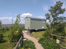 The Buteland Stop Rosie off grid Shepherds Hut, feriegård i Bellingham