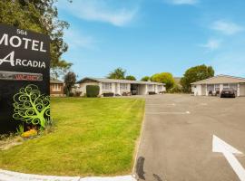Arcadia Motel, hotelli Christchurchissa lähellä maamerkkiä The Tannery