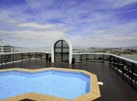 Piscina no Rooftop com Vista Mar e Pontes #CA22