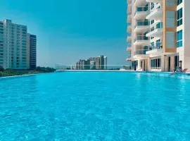 Despierta Frente al Mar 2Hab AC WiFi a 8 min Aeropuerto