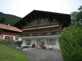 Pristine home in a charming village large grassy sunbathing area view of the M nch and Jungfrau, holiday home in Wilderswil