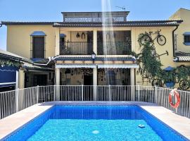 7 bedrooms villa with private pool furnished terrace and wifi at Palenciana, hotel with pools in Palenciana