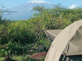 Amboseli Cultural Camping, glamping v mestu Amboseli