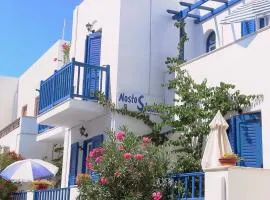 Nostos Studios in Naxos rooms at Saint George beach accommodations at Agios Georgios apartments at Chora town lodging