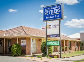 Australian Settlers Motor Inn, hotel cerca de Estación de tren de Swan Hill, Swan Hill