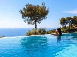 Villa Mirtes with breathtaking sea view,close to Porto Katsiki and Egremni