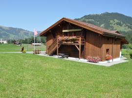 Alpenchalet Weidhaus Gstaad mit Ferienwohnung-Studio-Stockbettzimmer alle Wohneinheiten separat Buchbar, hotel em Gstaad