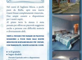 La Nuvola: Sagliano Micca şehrinde bir Oda ve Kahvaltı
