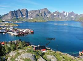 Lofoten panoramic luxury home with sauna, hotel a Moskenes