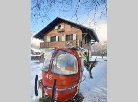 Chalet BLACKCOMB HOUSE ALPS close the ski piste and lake, hotel with parking in La Rivière-Enverse