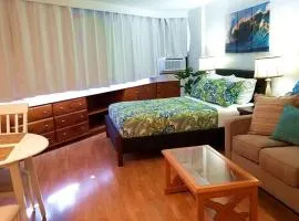 Waikiki Marina Studio, Ocean view, Free Parking & Wifi