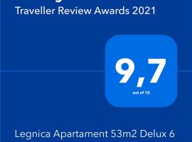 Legnica Apartament 53m2 Delux 6، فندق مع موقف سيارات في ليجنيكا