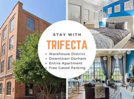 Trifecta 2BR Modern & Spacious Superhost, hotel en Durham