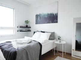 2ndhomes Tampere "Espa" Apartment - New Apt, Sunset View and Own Sauna near City Center & Finlayson Area, отель в Тампере