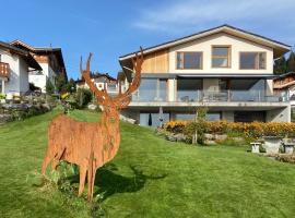 Casa Admisa, spektakuläre Aussicht, Ski in and out, hochwertige Einrichtung, Valserstein und Eiche, hotel near Grauberg, Flims