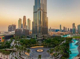 FIRST CLASS 3BR with full BURJ KHALIFA VIEW, hotel near Dubai Opera, Dubai