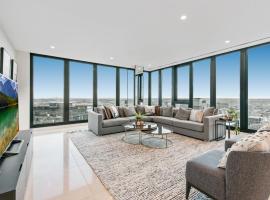 Melbourne City Apartments Panoramic Skyview Penthouse, viešbutis Melburne, netoliese – Lošimo namai „Crown Melbourne“