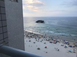 Ap frente ao mar, alojamento na praia em São Paulo