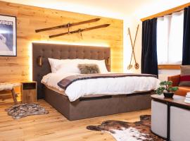 Wunderstay Alpine 3 Chic Studio Central Location, hotel in Klosters Serneus