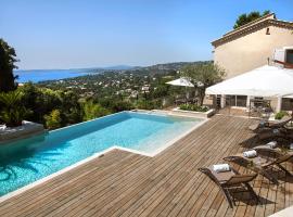Prestigious sea view villa, hotel em La Garonnette-Plage