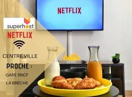 Luxury-Centre-Ville -Gare-netflix Wifi
