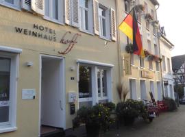 Hotel Weinhaus Hoff, hotel en Bad Honnef am Rhein