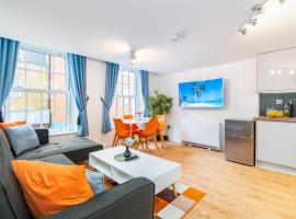 Central Apartment With 55” Smart TV+Netflix, hotel v destinácii Andover