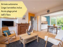 Appartement La Rafale - accès privé plage - jardin - arrivée autonome, apartment in Gravelines