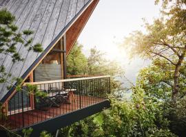 Kalnu kotedža HochLeger - Chalet Refugium am Berg pilsētā Ašau