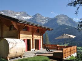 Chalet Edelweiss Breathtaking Glacier View, holiday rental in Les Diablerets