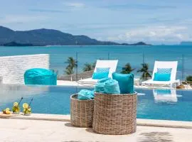 BEACHSIDE VILLA - LATITUDE 9 - at BAYSIDE LUXURY VILLAS Samrong Bay Beach, 3 BED 4 BATH, SEA and SUNSET VIEWS, only 200m walk to the Beach