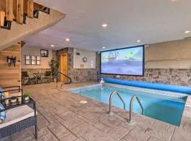 Luxe Smoky Mountain Cabin Indoor Pool and Fire Pit!