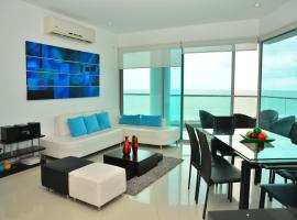 Modern 3 Bedroom Apartment with sea-beach view, hotel in Cartagena de Indias