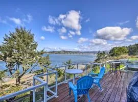 Waldport Beach House with Loft, Grill and Ocean Views!