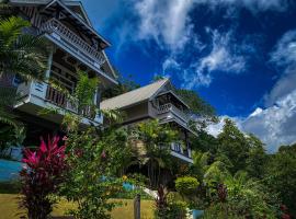 Mouggae Blues Villas, hytte i Beau Vallon