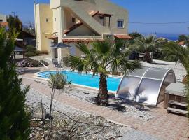 Plaque Panoramic SeaView Villa, rental pantai di Chania