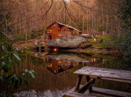 Serene mountain getaway, Hot Tub, Sauna, Lake View, Swim, Fish, Hiking, EV plugin, holiday home in Boone