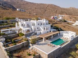 Bohemian Blue Villa - 7 BDRM - beach in 200m - MG Villas, holiday rental in Panormos Mykonos