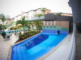 Flat Veredas do Rio Quente - apto com vista para piscinas