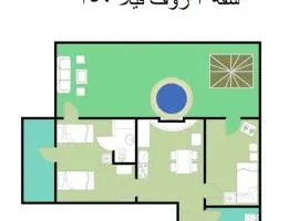 Roof 2 Bedrooms sea view Green Beach 150