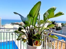 Sea Views and big balcony, beach hotel in Torremolinos